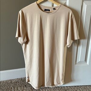 Cuts Clothing Beige Short Sleeve Tee